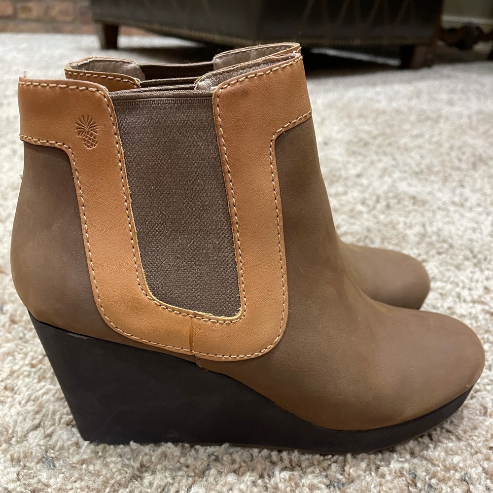 Wedge booties